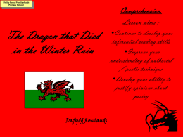 The Dragon that Died in the Winter Rain