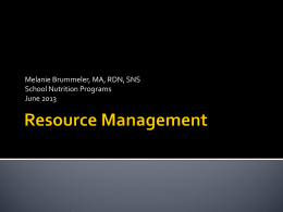Resource Management - michigansparc.com | SPARC