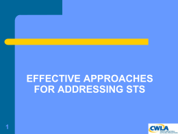 Effective Approaches for addressing STS