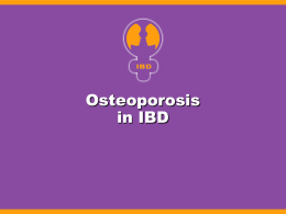 Osteoporosis in IBD