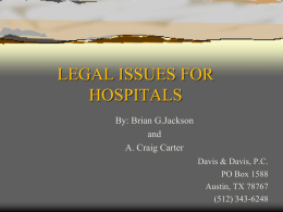 HEALTHCARE CASELAW AND REGULATORY UPDATE