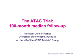 The ATAC Trial: 100-month median follow
