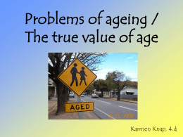 Problems of ageing