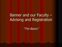 The Evolving Role of Faculty in Delta’s Registration