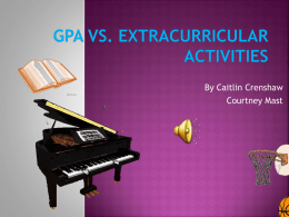 GPA vs. Extracurricular activities