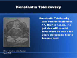 Konstantin Tsiolkovsky - Creative Communication