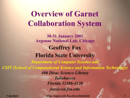 Garnet Collaboration system
