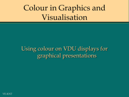 Colour in Graphics and Visualisation