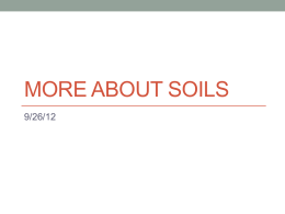 More About Soils