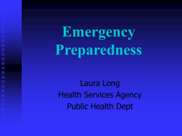 Emergency Preparedness - Stanislaus County Health Services