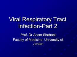 Viral Respiratory Tract Infection