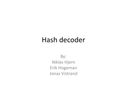 Hash decoder