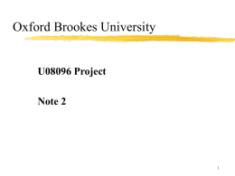 Oxford Brookes University - Lo Chi Wing's Personal Web Site