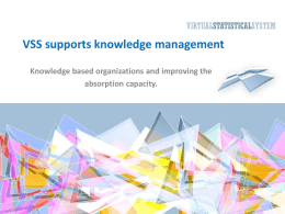 VSS and knowledge management