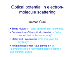 Optical potential in electron