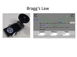 Bragg\'s Law Powerpoint Presentation
