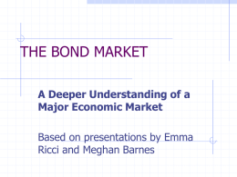 The Bond Market - Villanova University