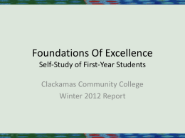 Outline Format Example - Clackamas Community College