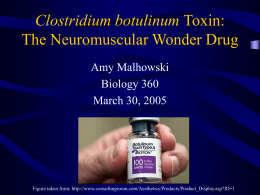 Clostridium botulinum Toxin: Friend or Foe?