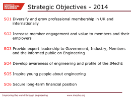 Strategic Objectives - 2014-2019
