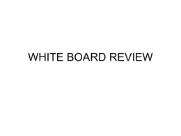 WHITE BOARD REVIEW - Waterloo Region District School Board