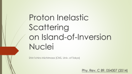 Proton Inelastic Scattering on Island-of
