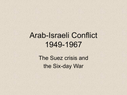 Arab-Israeli Conflict (3)