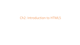 Introduction to HTML http://www.w3schools.com/html/html