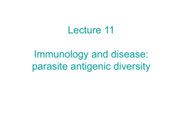 Sept 16 Lecture 7 Diversity of infectious agents