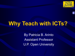 Why Teach with ICTs? - FIT