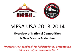MESA USA 2014