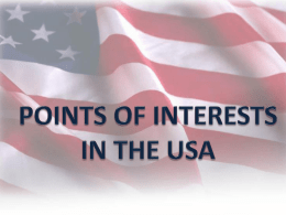 Points of interests in USA