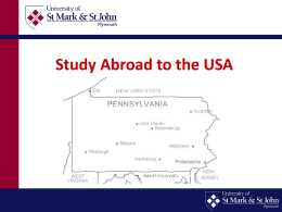 Study Abroad to the USA