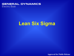 Lean six sigma Training - Electric Boat Corporation