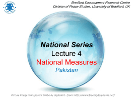 National Series Lecture 5. National Measures