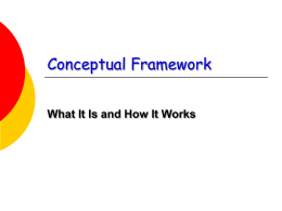 Conceptual Framework - KY: Education Professional