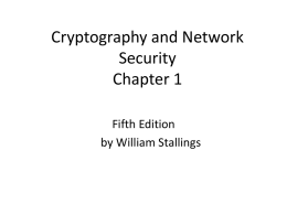 Cryptography and Network Security 4/e