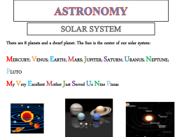 ASTRONOMY - Frost Middle School