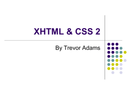 XHTML & CSS 2 - Ivailo Chakarov