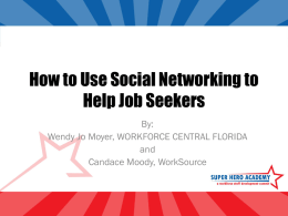 How to Use Social Networking to Help Job