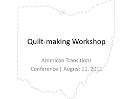 Quilts - American Transitions from Rural to Urban Life | A