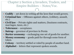 Chapter 2 Section 4 Invaders, Traders, and Empire Builders