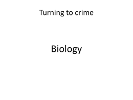 Turning to crime