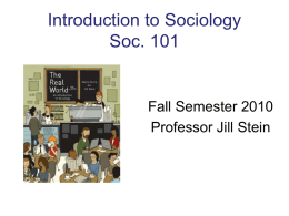 Essentials of Sociology Fourth Edition Chapter One
