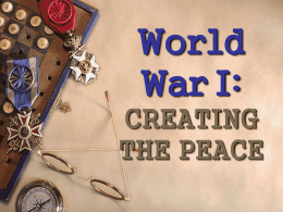 Diplomacy & The Great War - West Deptford School District