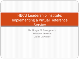 Virtual Reference Program