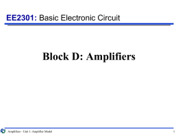 Block C: Amplifiers - City University of Hong Kong