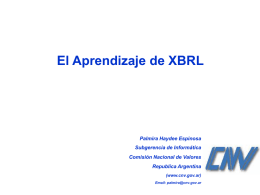 El Aprendizaje de XBRL - Inicio
