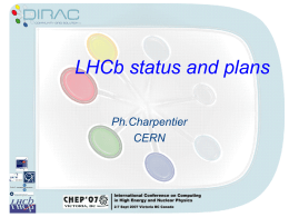 LHCb status and plans