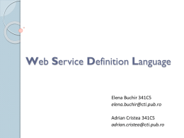 Web Service Definition Language